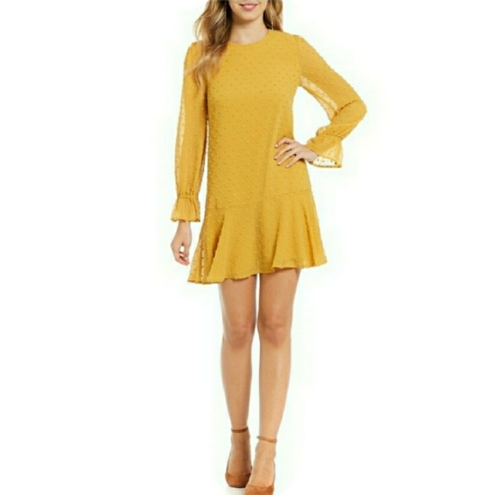 Gianni Bini Christa Swiss Dot Sheath Dress